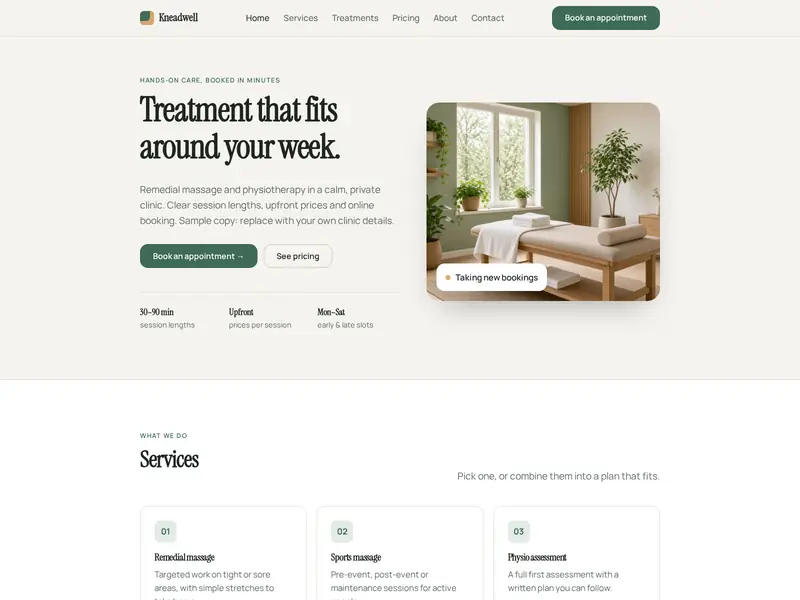 Kneadwell home page