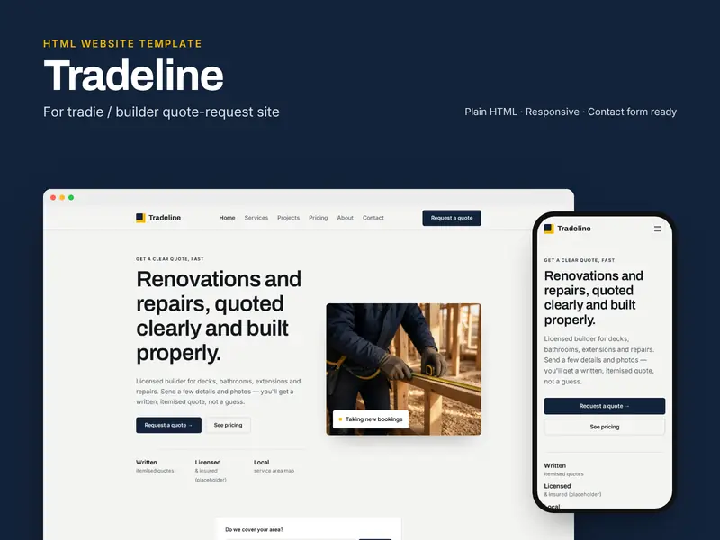Tradeline template overview